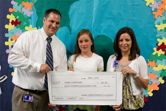 McKinney 5th grader donates money to elementary school