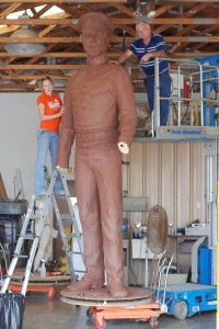 Ripley Statue in Progress