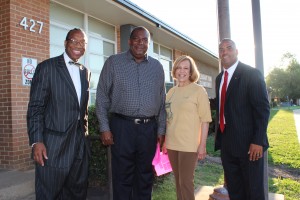 Dallas County Commissioner John Wiley Price, Tx. Sen. Royce West, Texas State Rep. Helen Giddings, and Lancaster ISD Superintendent Dr. Michael D. MacFarland