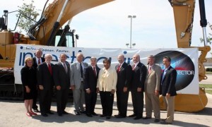 Congresswoman Johnson along with federal and local transportation officials helped cut the ribbon to open the DFW Connector