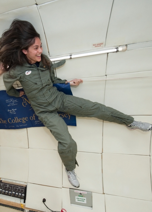 Aliya Merali experience on a microgravity flight