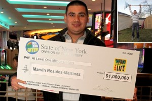 Marvin Rosales Martinez had to wait one year to receive his lottery winnings. (NY Post)
