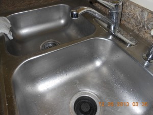A leaking kitchen sink is just one of the problems homeowner's unresolved problems with no response from officials.
