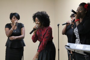 Harmony of Praise (from l-r) is Nicole Doss, Tashaye Doss and Jessica Anthony