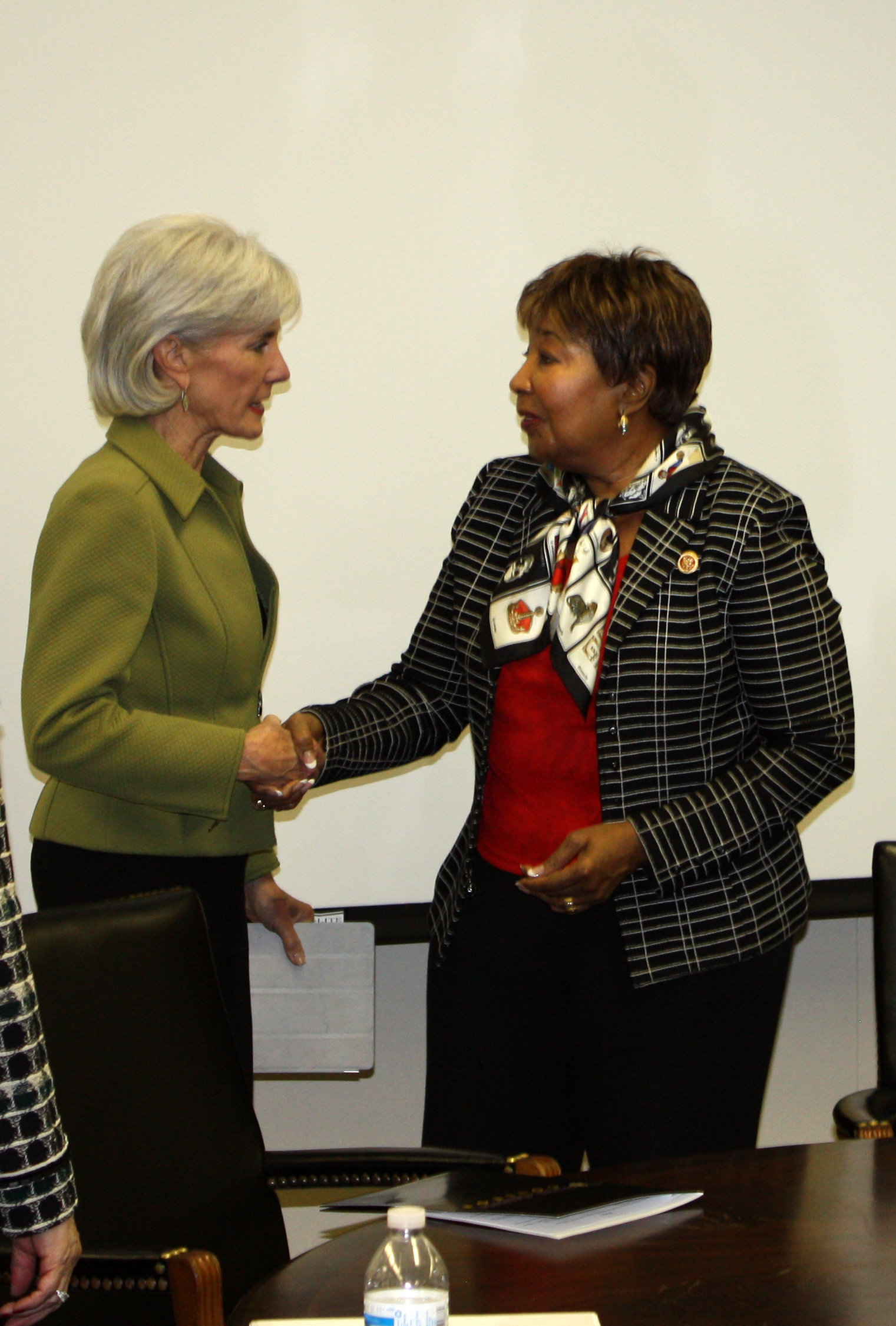 Congresswoman Eddie Bernice Johnson and HHS Secretary Kathleen Sebelius attend Paul Quinn College ACA Event
