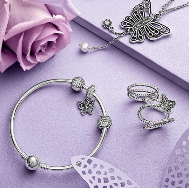 Pandora’s spring collection brings soft pastels to new bracelets and rings