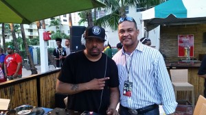 NNPA Chairman Cloves Campbell and the legendary DJ Scratch.