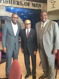 Rev. Bryan Carter, Rev. Dr. Zan Holmes Jr., and State Sen. Royce West