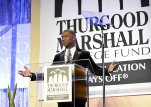 Johnny Taylor, president and CEO of TMCF addresses the audience at the recent 26th Annual TMCF Awards Gala. (Freddie Allen/NNPA)