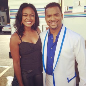 Tatyana Ali visited her former Fresh Prince co-star Alfonso Ribeiro while he was competing on ABC's Dancing with the Stars. He went on to become the champion dancer of the season. (Facebook)