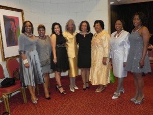 Mrs. Dawn Funches Allen, chapter President (5th from left) poses proudly with the Golden and Silver honorees 