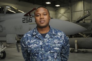 Petty Officer 2nd Class Mike Dinkins is an aviation maintenance administrationman with the squadron. 