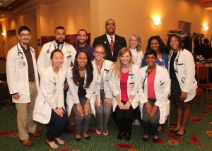 Health care professionals volunteering at the recent Health Fair