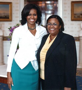 First Lady Michelle Obama and Dr. Monica F. Cox (Photo: White House)