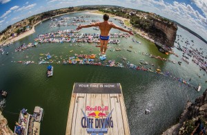 Red Bull Cliff Diving is returning to Texas on May 30, 2015 at Possum Kingdom Lake! photo source: Red Bull Cliff Diving World Series - Texas/facebook