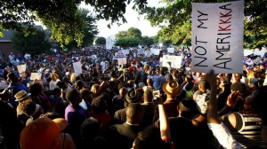 An impressive crowd turned out Monday night to protest police brutality. 