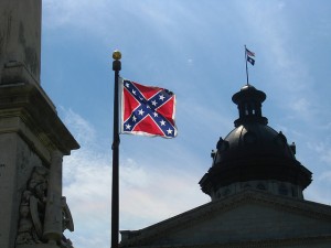 The Confederate Flag from the Capitol grounds Richman,  South Carolina. photo source: flickr user/Jason Lander