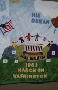 Another exqusiive quilt on display at the Bob Bullock’s Museum in Austin, Texas; they are on display through August 31, 2015; the display is a history lesson for all race, creed and colors in the United States.