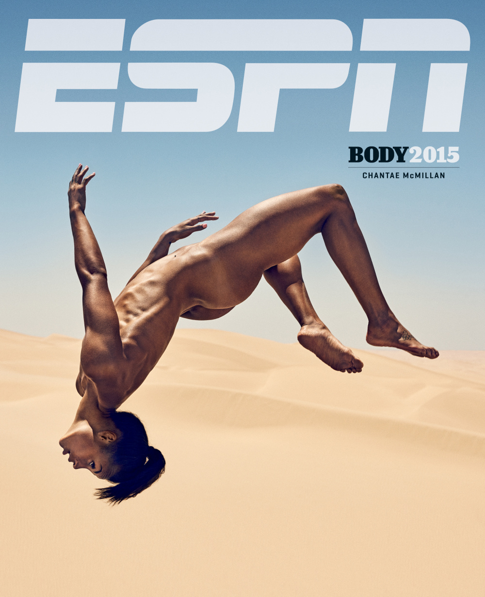 Chantae McMillan is featured on a 2015 ESPN Body Issue Cover.