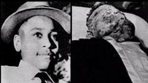 Emmett Till 14 beating, shot and body dump in the Tallahatchie River. Till’s mother Mamie insisted on an open-casket public funeral, with the image of the boy’s mutilated body shocking the country.photo source: emmettillsocialjustice.blogspot.com