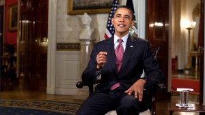 President Obama Weekly Address Photo by Lawrence Jackson)