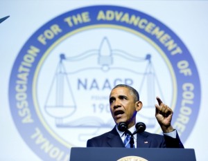 President Barack Obama delivers remarks at the NAACP Convention in Philadelphia, Pa., July 14, 2015. (Official White House Photo by Pete Souza)