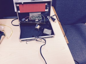 Home-made clock that was at the root of 14-year being arrested. image: Irving PD