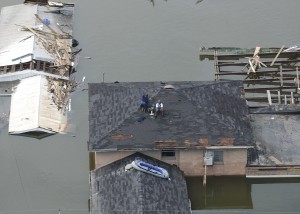 New Orleans, LA--Aerial views of damage caused from Hurricane Katrina the day after the  hurricane hit August 30, 2005. Photo by Jocelyn Augustino/FEMA