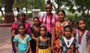 Alison Geason, a senior at the School of Health Professions at Yvonne A. Ewell Townview Center, traveled to India as part of a medical internship. Photo courtesy of Dallas ISD