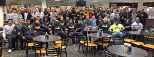 Coach Gary Pinkel ‏- The Mizzou Family stands as one. We are united. We are behind our players. #ConcernedStudent1950. source:twitter