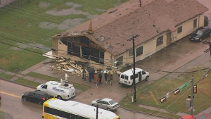 Dallas Storm Damage - New Beginnings Covenant Ministries in West Dallas(Chopper 11)