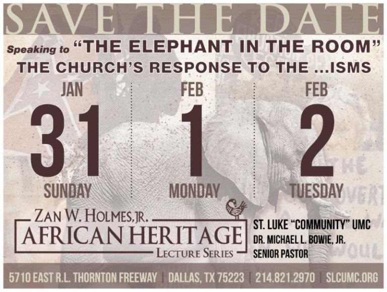 St. Luke’s 2016 African Heritage Lecture Series kicks off Jan. 31