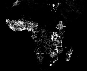 Stanford researchers use machine learning to compare the nighttime lights in Africa – indicative of electricity and economic activity – with daytime satellite images of roads, urban areas, bodies of water and farmland.