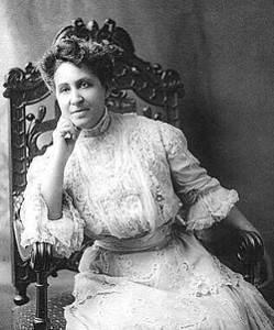 Mary Church Terrell (September 23, 1863 – July 24, 1954) was one of the first African-American women to earn a college degree, and became known as a national activist for civil rights and suffrage; in 1909 she was a founding member of the National Association for the Advancement of Colored People. From Wikipedia, Photograph courtesy of the Library of Congress