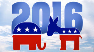 GOP vs. Democrats (IMAGE: Via Flickr: DonkeyHotey)