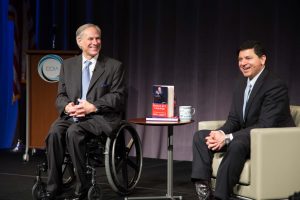 Governor Abbott discussed his memories of Collin County, the area's current success and his book. (Image: CCBA)
