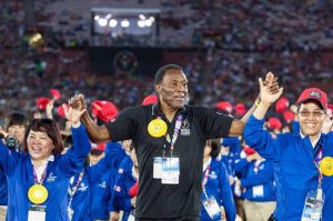 Johnson has dedicated much of his life to the Special Olympics as a way to give back and encourage others to achieve their best. (Photo: UCLA) 