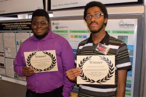 Emmanuel Ayorinde and JaMein Mason received the Award of Recognition from LANL (DCCCD)