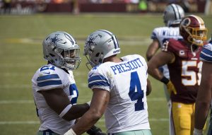Rookies Ezekiel Elliot and Dak Prescott are the dynamic duo for the Dallas Cowboys in 2016. (Flickr Keith Allison)