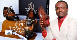 Tochukwu Mbiamnozie, founder of TucciPolo shoes