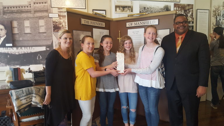 Middle school students present their documentary to Mansfield International Film Festival