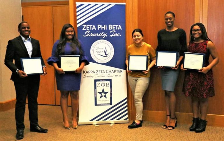 Local ΖΦΒ Chapter awarded Scholarships to five Dallas County Seniors