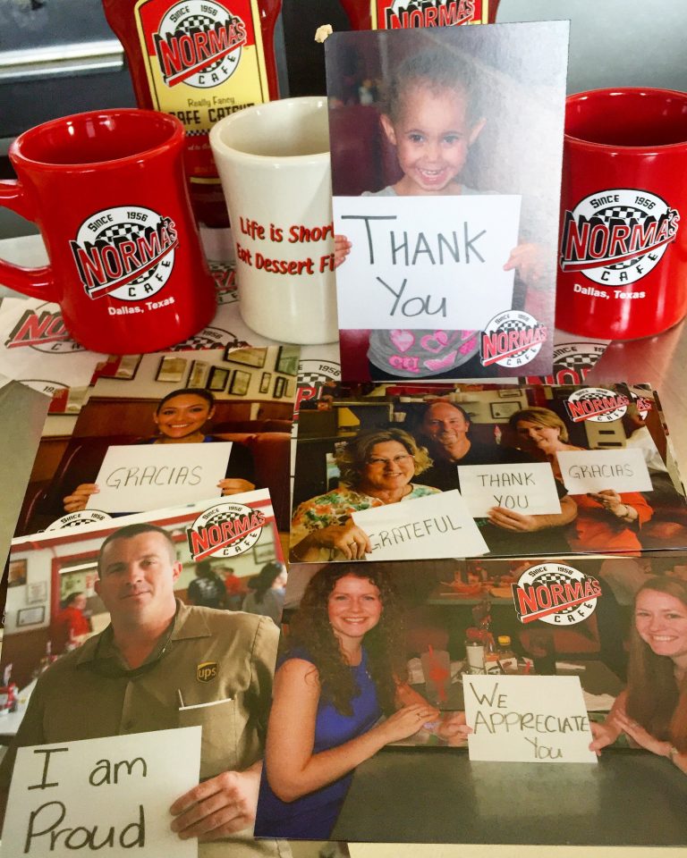 Norma’s Cafe diners sign 5,000 postcards for soldiers