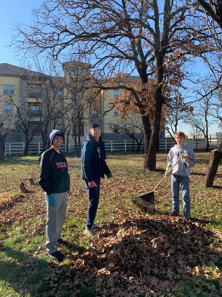 St. Mark’s students spruce up Shelton’s Bear Creek Cemetery for MLK Day Service Project