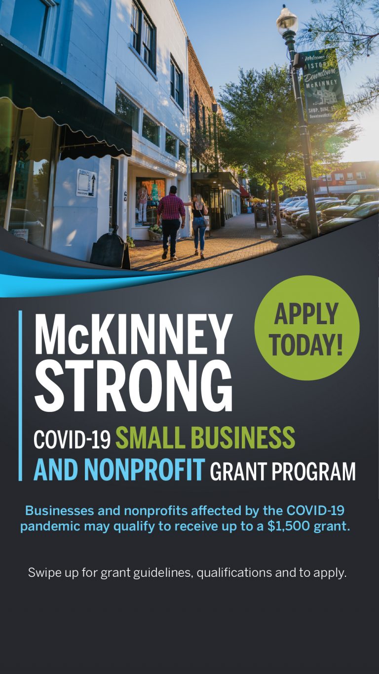 City of McKinney and partners offering COVID-19 Small Business Grants