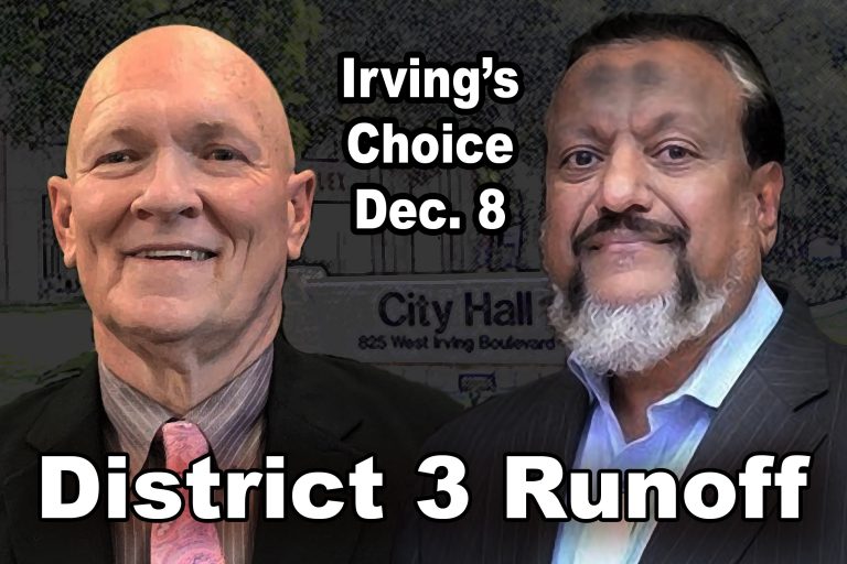 Irving voters to make final call on city council in Dec. 8 runoff vote