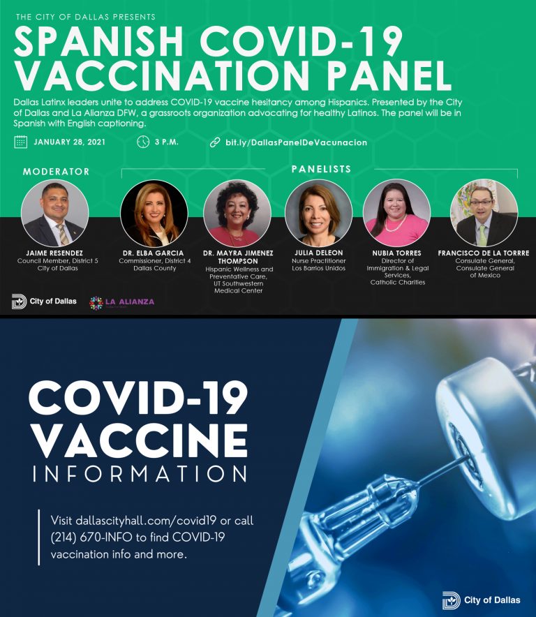 The City of Dallas makes a strong push for COVID-19 vaccination among Hispanic residents