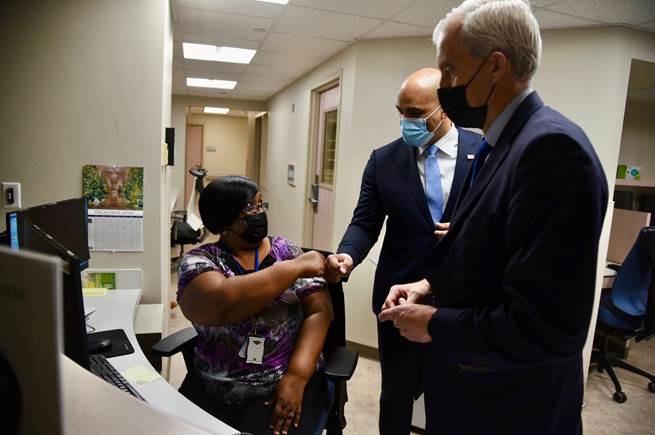 Allred, VA Secretary McDonough visit Garland VA Medical Center Allred helped establish