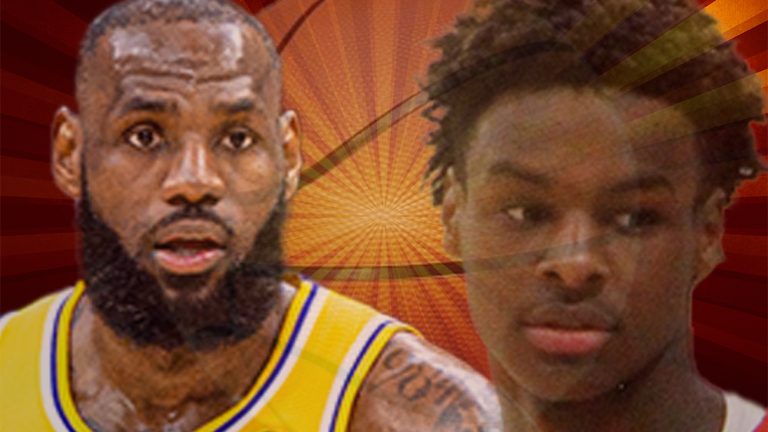 Lebron and Bronny James make NBA history a family affair