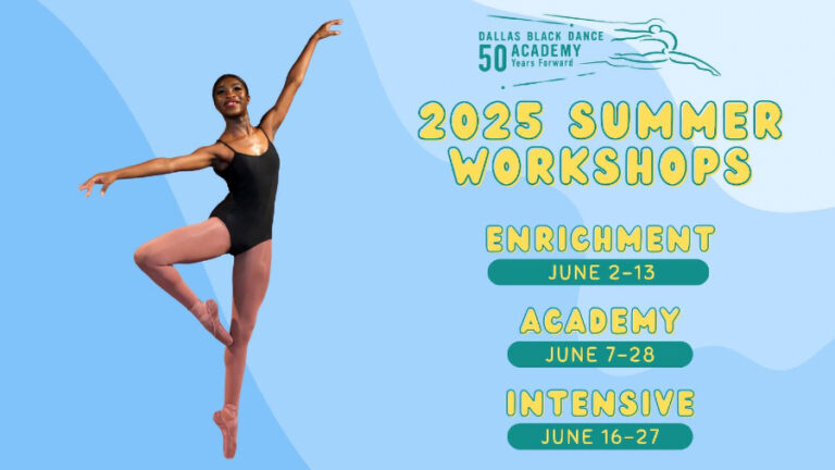 Dallas Black Dance Theatre announces 2025 Summer Workshop Series